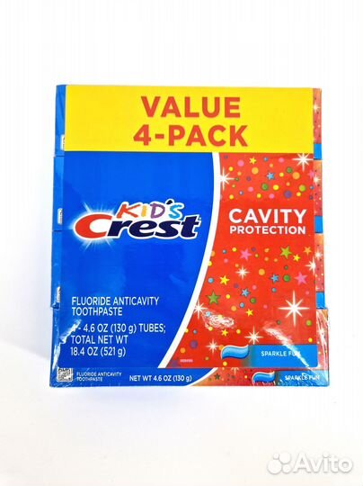 Зубная паста Crest kids для детей