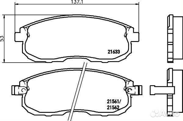 Колодки тормозные nissan maxima QX tiida juke tean