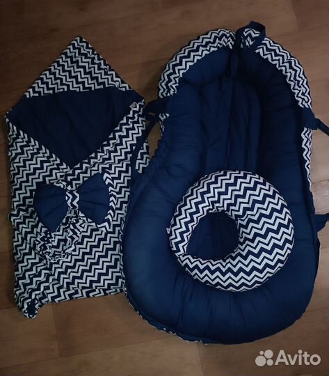 Комплект одеяло конверт, кокон, подушка