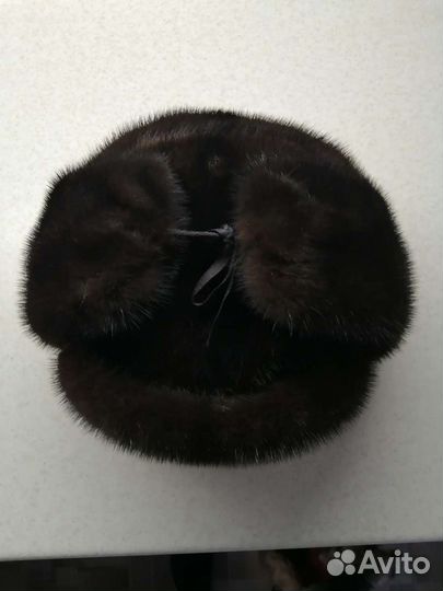 Норковая шапка мужская ушанка