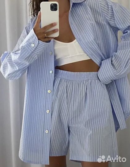 Костюм рубашка шорты