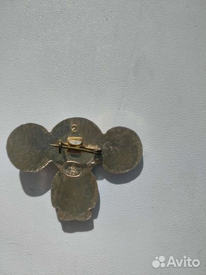 Значок чебурашка СССР