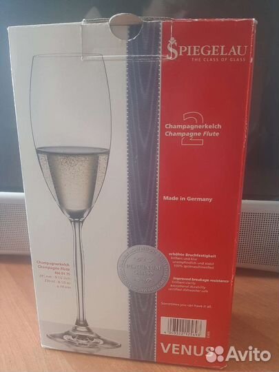 Бокалы для шампанского и напитков новые