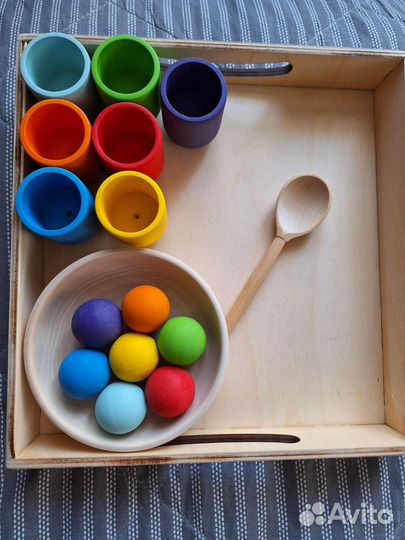 Деревянный сортер монтессори