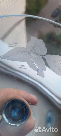 Фужеры СССР купоросное стекло