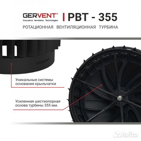 Gervent, Дефлектор вентиляционный 355 мм