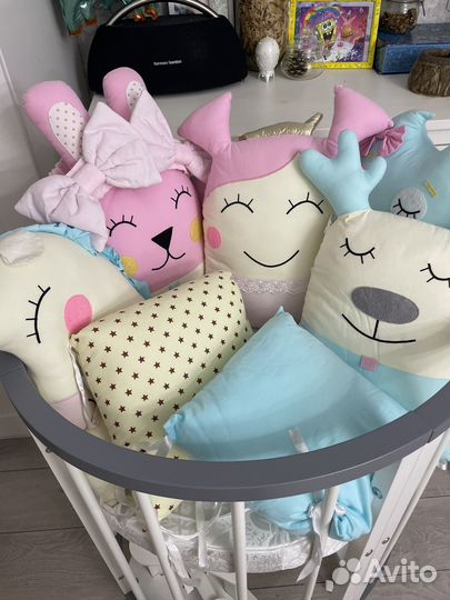 Бортики в детскую кроватку