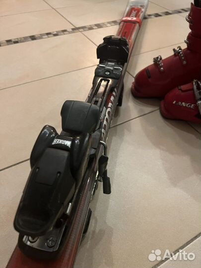 Горные лыжи Atomic betaCarv 180 и ботинки 27,5