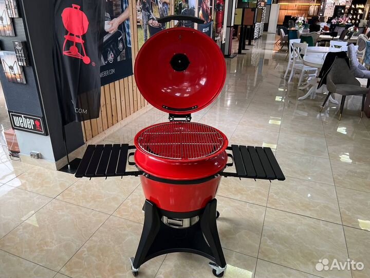 Угольный Гриль KamadoJoe Kettle Joe Red гриль, 57