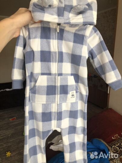 Флисовые комбинезоны carters и котмаркот