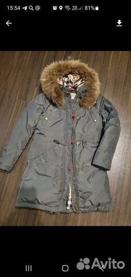 Пуховик парка женский