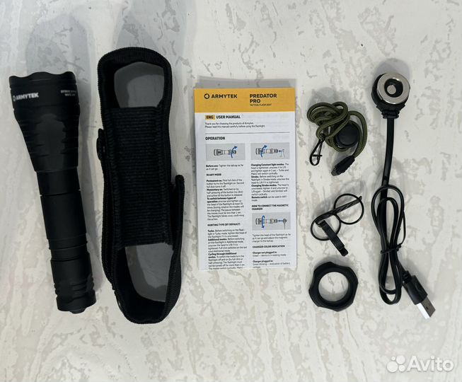 Armytek Predator Pro Magnet USB(белый свет)