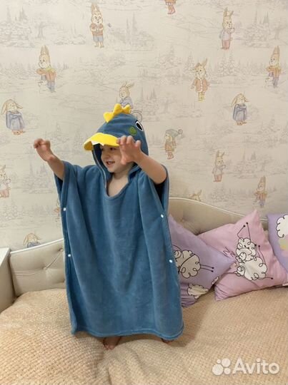 Пончо детское после купания