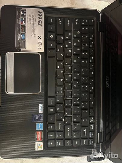 Продам ноутбук б/у MSI X370