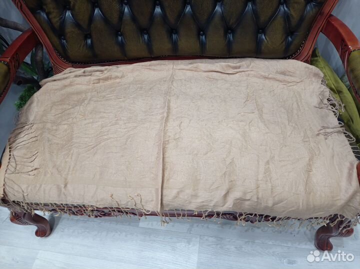 Платок теплый шерсть etro бежевый италия