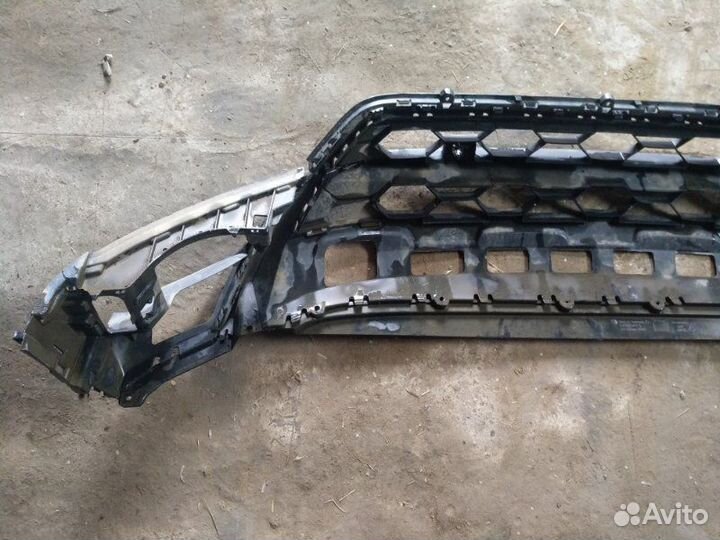 Накладка бампера Губа Юбка Volkswagen Tiguan AD1