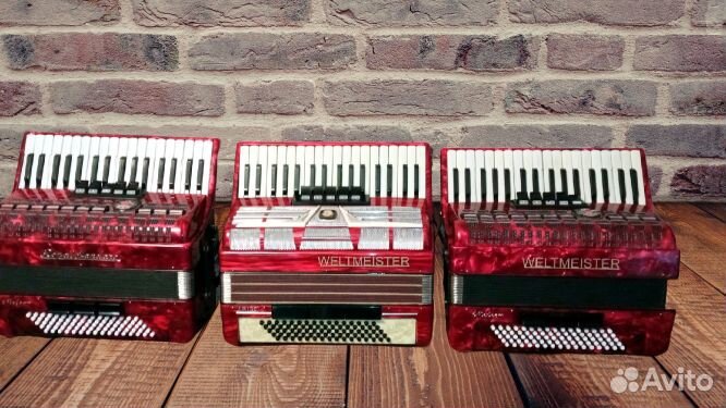 Аккордеон немецкий 3/4, 7/8, 4/4 Weltmeister