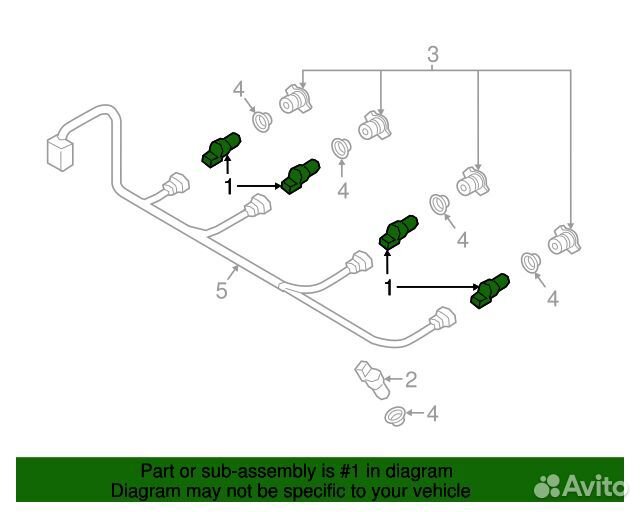 Датчик парковки\ Audi A3 12 Skoda Fabia/Octavia/Yeti 09