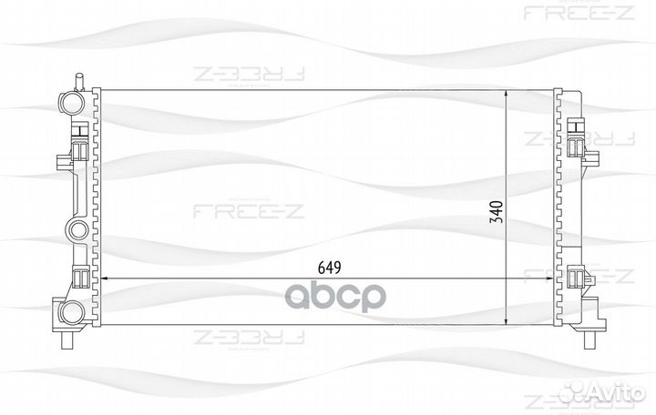 Радиатор audi A1 10- KK0187 free-Z