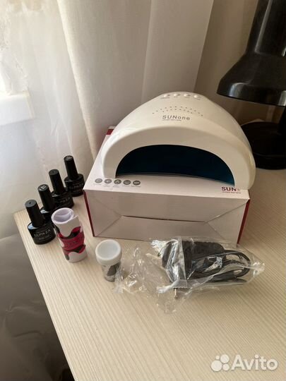 Набор для маникюра гель лак лампа