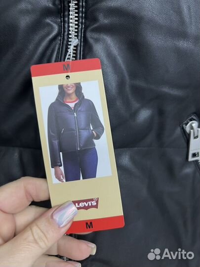 Куртка кожаная женская 46 48 levis оригинал