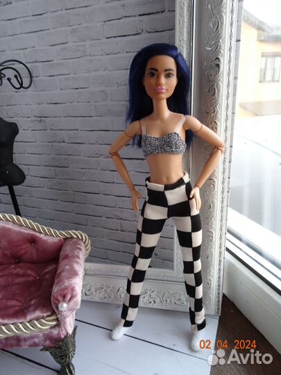 Кукла барби фашионистас FBR 37 гибрид на теле мтм