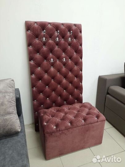 Комплект в прихожую зеркало, вешалка и банкетка