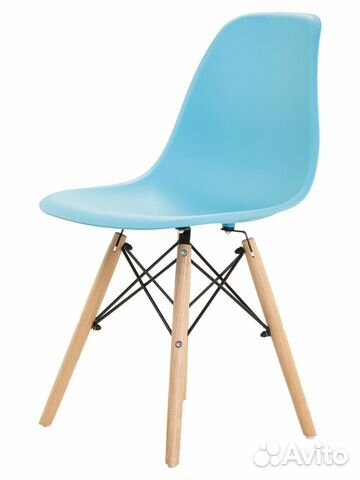 Стул в стиле eames DSW, голубой