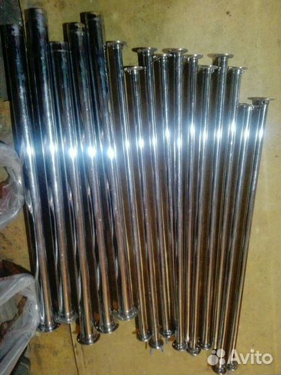 Хромированные трубы, мебельные