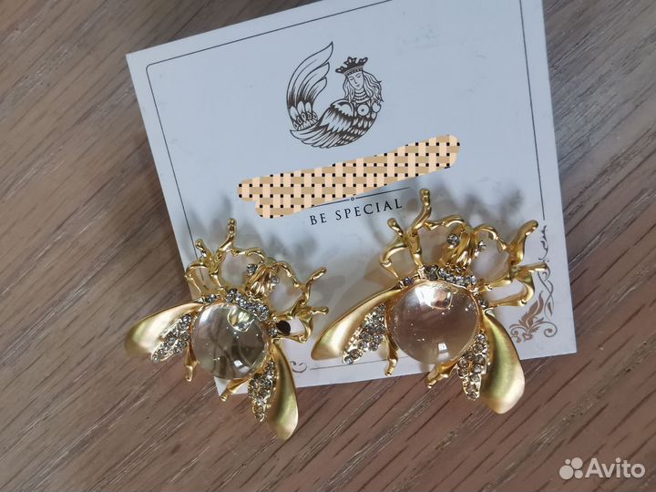 Серьги муха