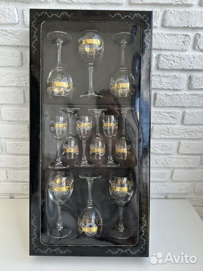 Набор бокалов и рюмок Гусь Хрустальный