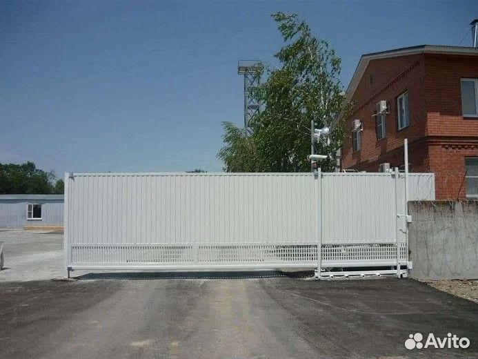 Откатные ворота с монтажом