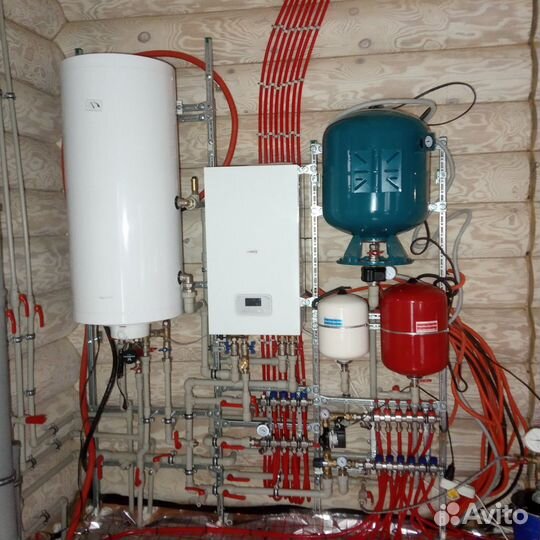 Монтаж Котла Систем отопления Водоснабжения