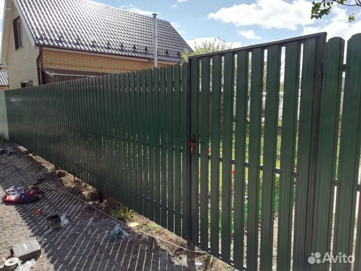 Забор под ключ,откатные ворота,калитки