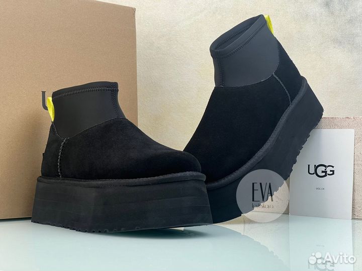 Женские угги на платформе Ugg Mini Dipper Black