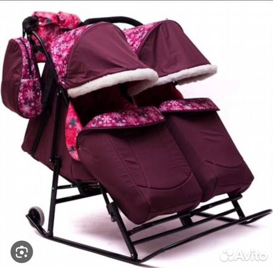 Санки коляска для двойни