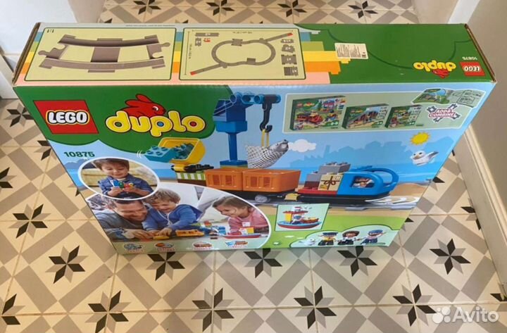 Lego Duplo Грузовой поезд 10875, 10882, мост 10872