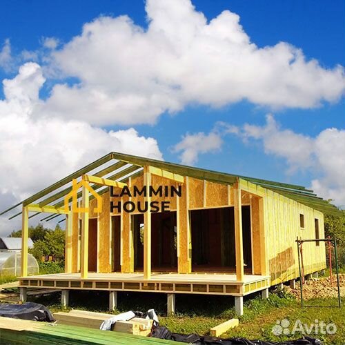 Дом из SIP-панелей, стиль Barn House