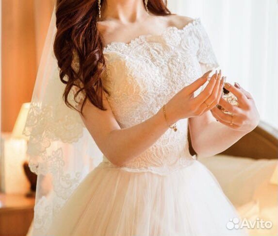 Платье свадебное р40-42 (xs)