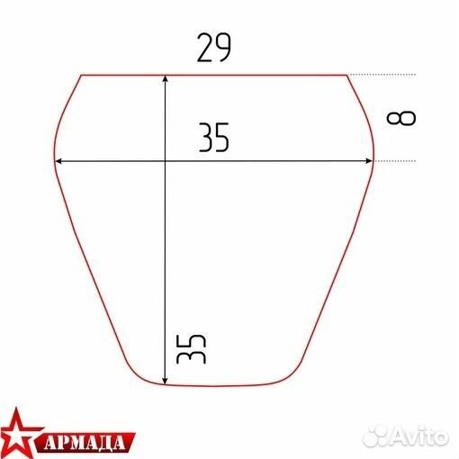 Защита паха (чехол) 35*35 см олива