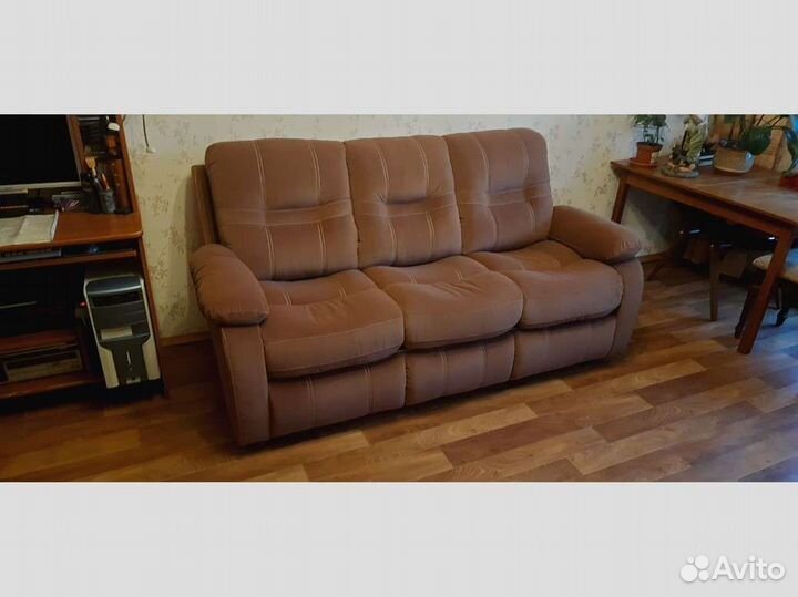 Диван Портленд эк 3-х местный с 2-мя реклайнерами