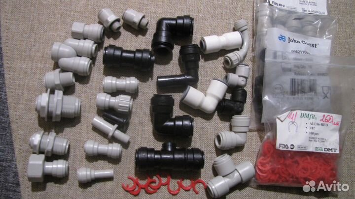 Фитинги цанговые John Guest, DMfit для воды, напит