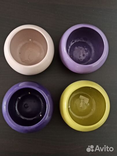 Кашпо керамическое круглое