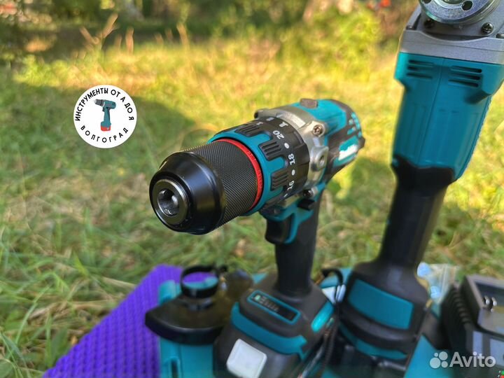 Шуруповерт для ледобура + ушм Makita 125 мм (набор