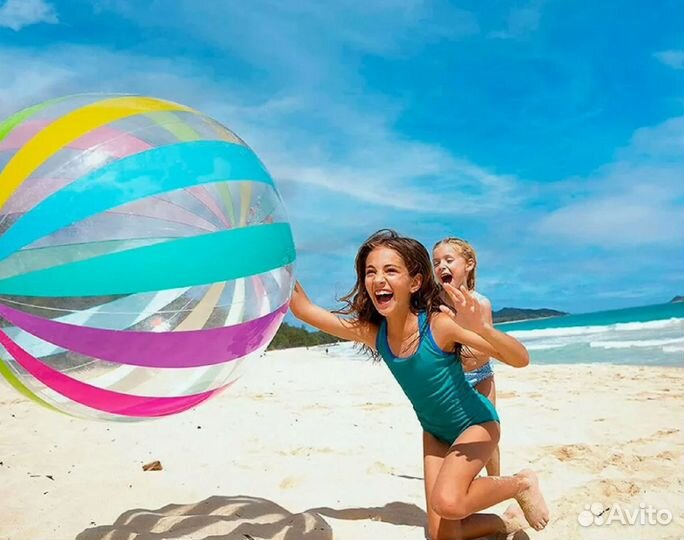 Надувной мяч 107 см для бассейна, intex 59065