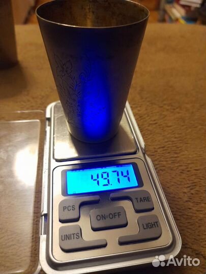 Стопка серебро 875 пробы