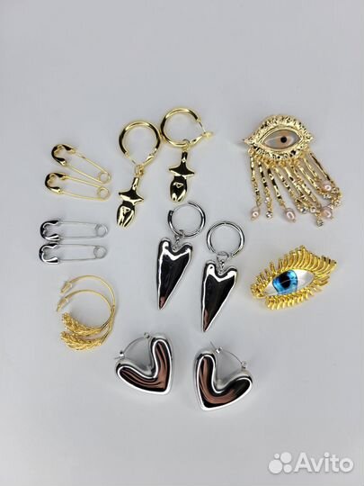 Серьги в стиле poison drop