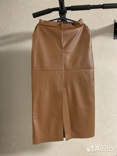 Юбка кожаная 46