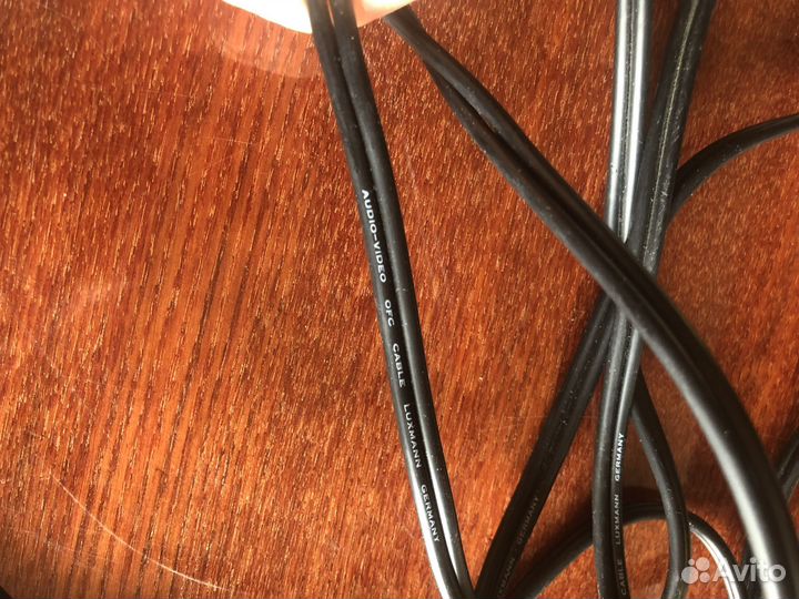 Кабель переходник scart-6RCA позолоченный 1 m