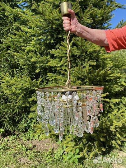 Люстра хрустальная Чехословакия 70-80гг